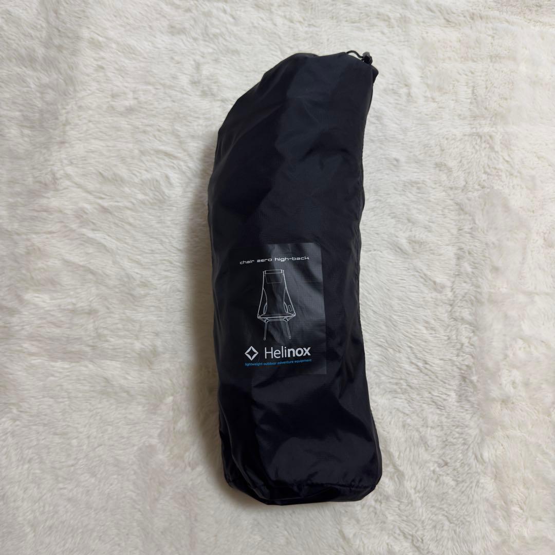 美品Helinox チェアゼロ　ハイバック ブラック