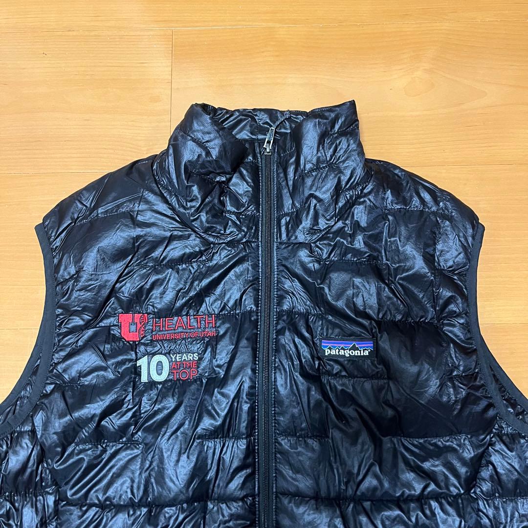 patagonia 2019F マイクロパフベスト ブラック 企業ロゴ