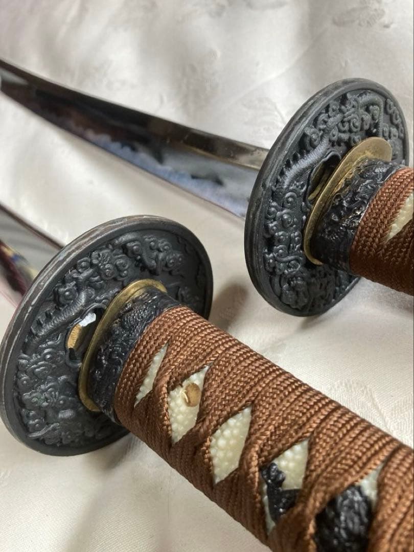 【林】模造刀大小二振セット　模擬刀　日本刀　コスプレ用　古美術品