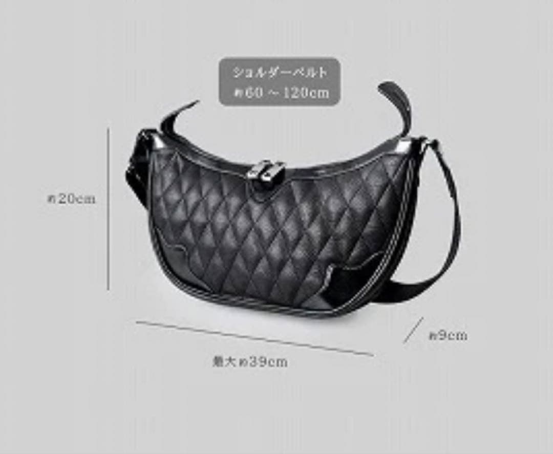 DAYSART 本革弓張月 ショルダーバッグ キルティング ボディバッグ