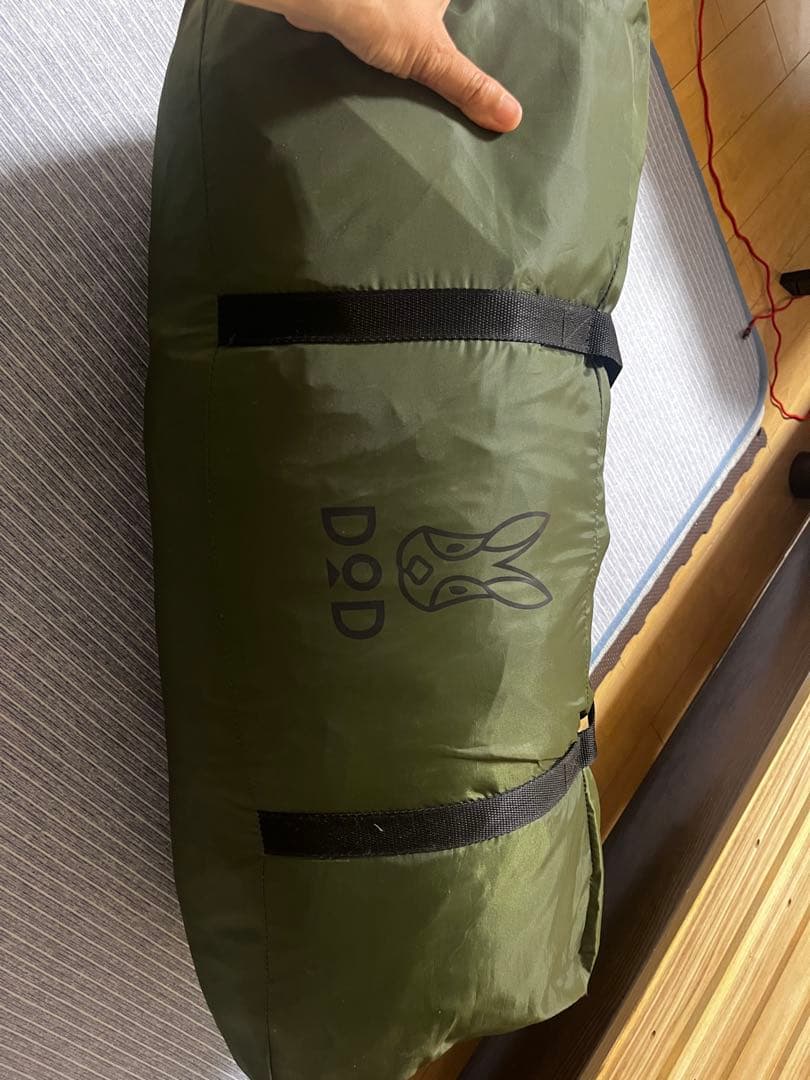 DOD ワンポールテント RX (L) カーキ　鉄？ペグ　アルミシートなどセット