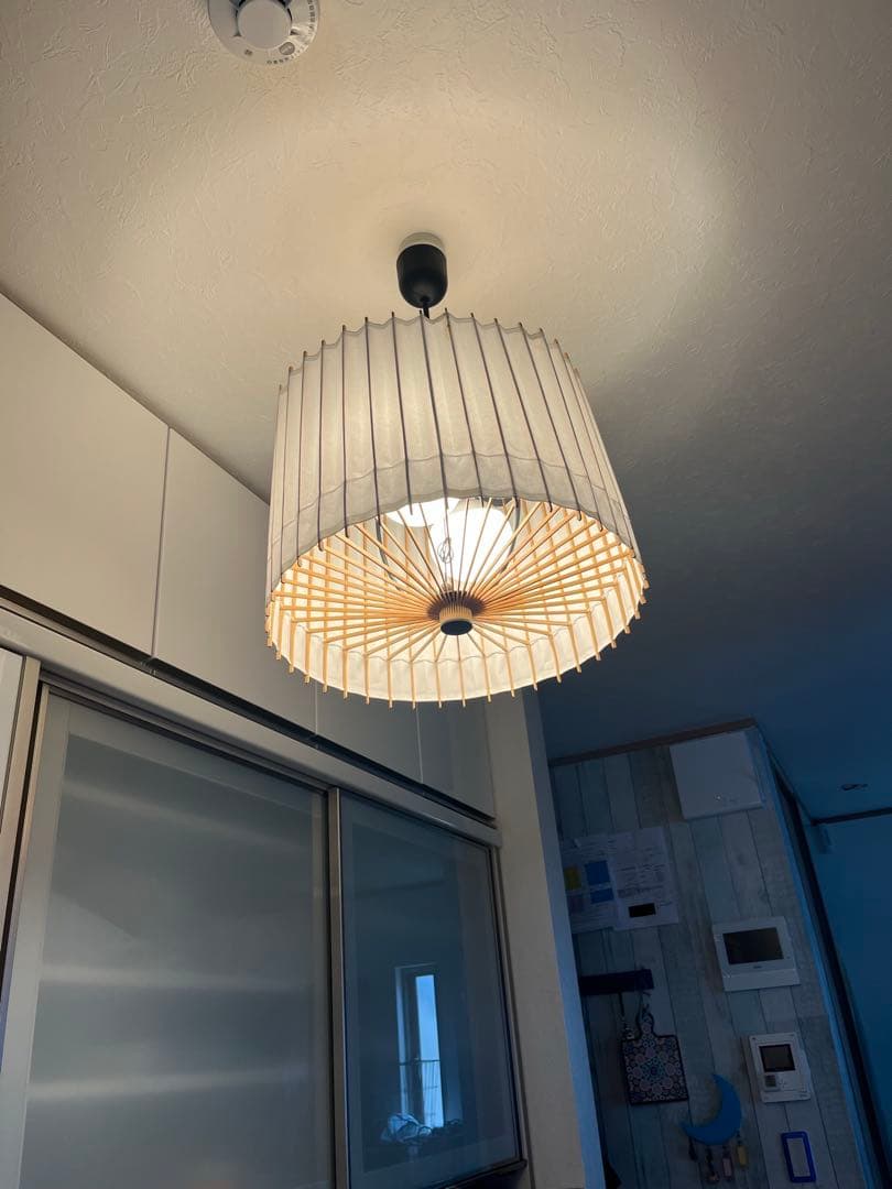 最終価格　定価5万円　天井照明　和紙　ライト　竹製
