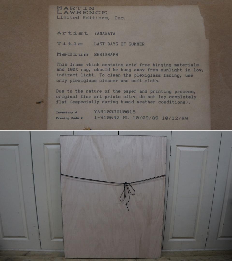 ヒロ・ヤマガタ ラスト・デイズ・オブ・サマー セリグラフ 風景画 直筆サイン