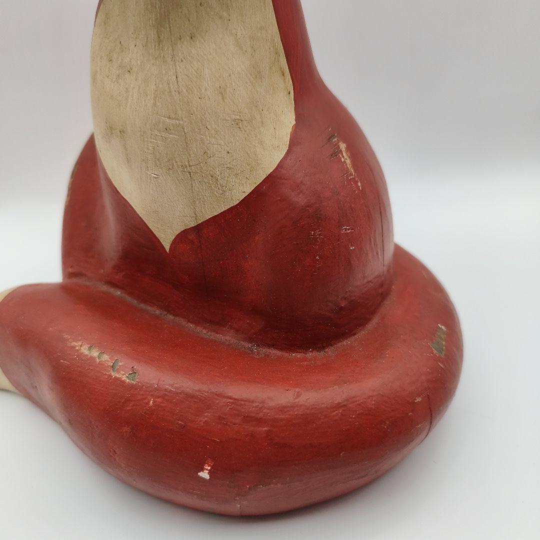 木製 NITTSJO キツネ 置物 ヴィンテージ 高さ約30.5cm