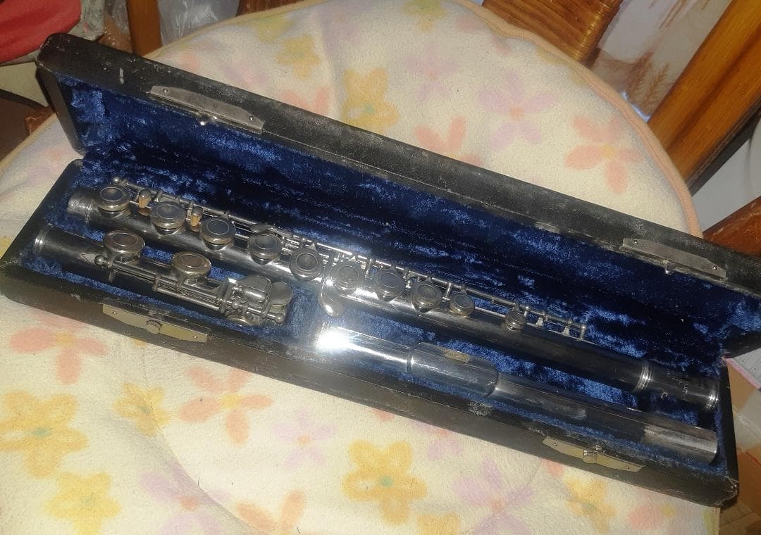 頭部管銀製　SANKYO　ETUDE　TOKYO　分解調整済　良音(^^♪