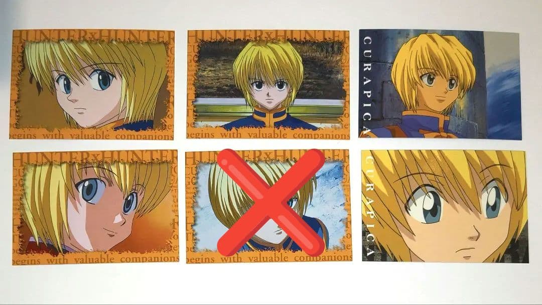 HUNTER×HUNTER クラピカ　カード 5枚セット スクラッチ アニメイト