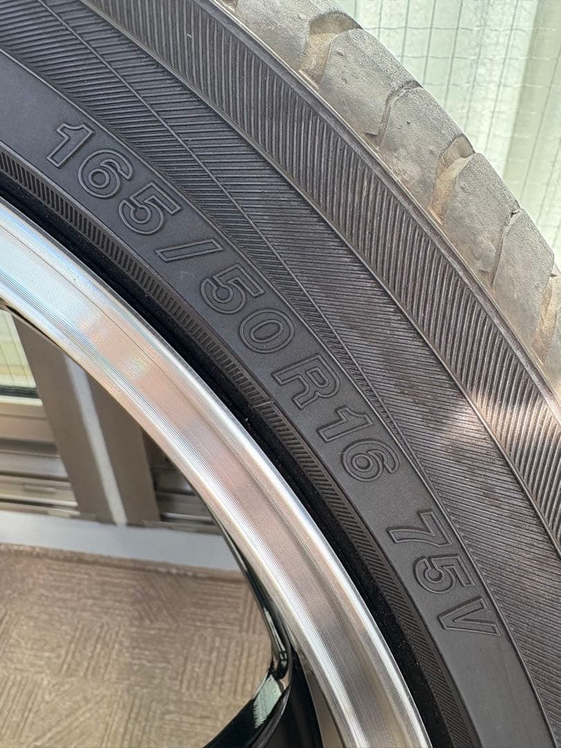 ボルクレーシングTE37 KCRホイールタイヤ 鍛造 16インチ 軽自動車