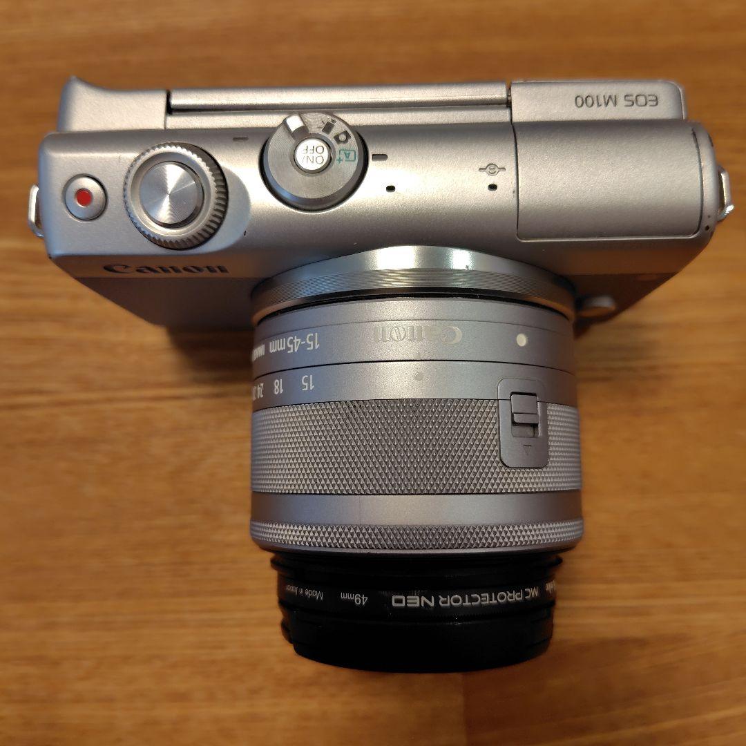 Canon EOS M100 レンズキット グレー ミラーレス一眼カメラ