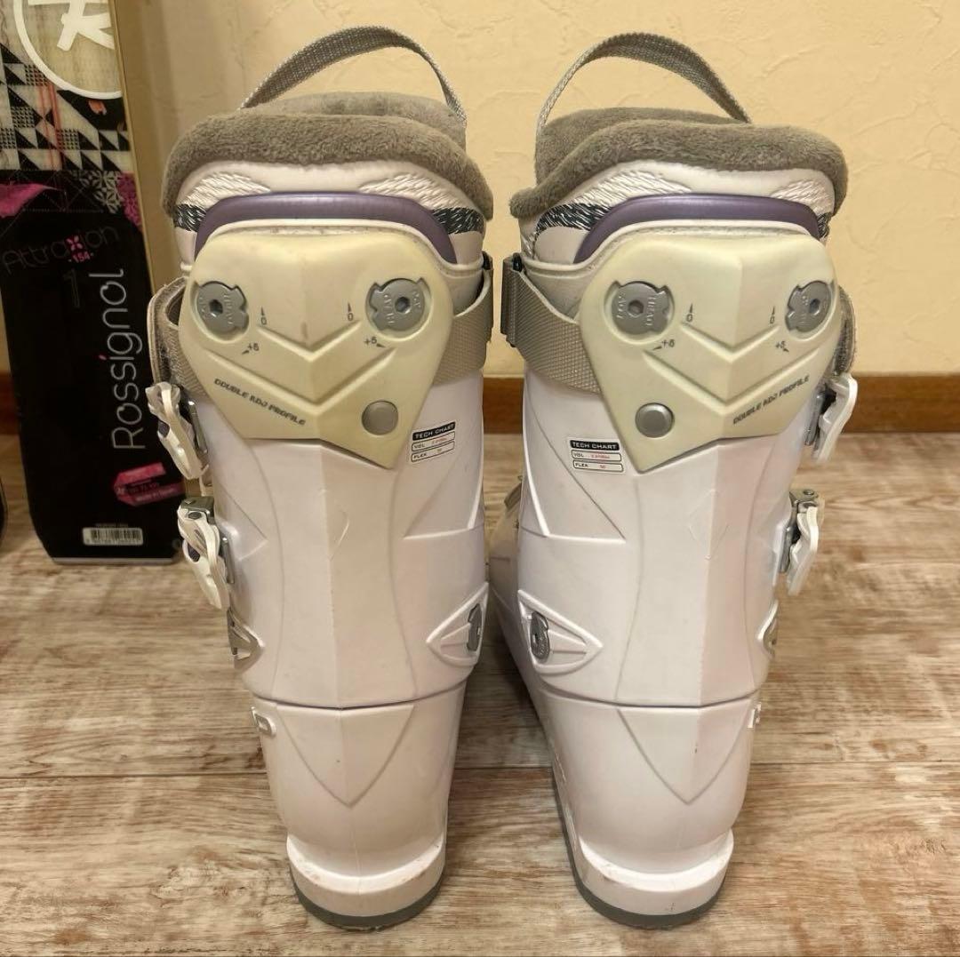 ◾️カービングスキーセット　板154㎝ ブーツ25.5㎝　女性用　レディース用