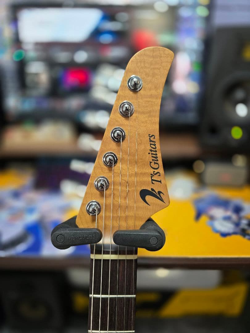 ギター T's Guitars DST24 Solid Ash Trans White