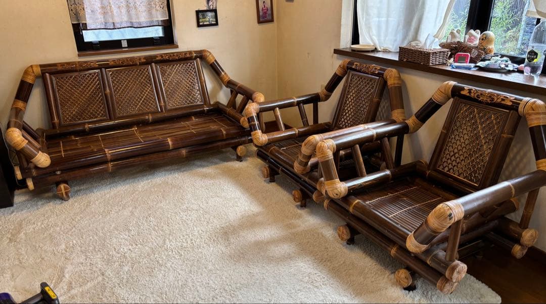 バリ島アジアンバンブー家具セット