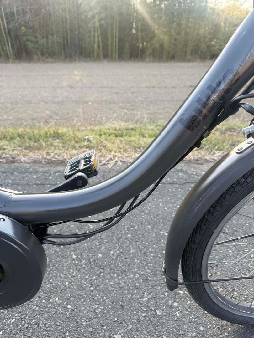 電動アシストヤマハ自転車 シティタイプ 黒