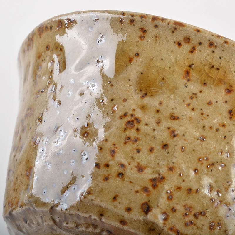 煎茶道具　明石焼　舞子焼　玉露煎茶碗　五客　在銘　時代箱付　V　R6980