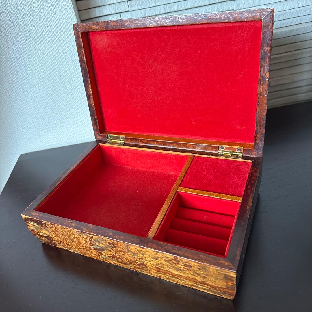 桜皮細工　樺細工　伝統工芸　秋田角館　オルゴール付き宝石箱　アクセサリーケース
