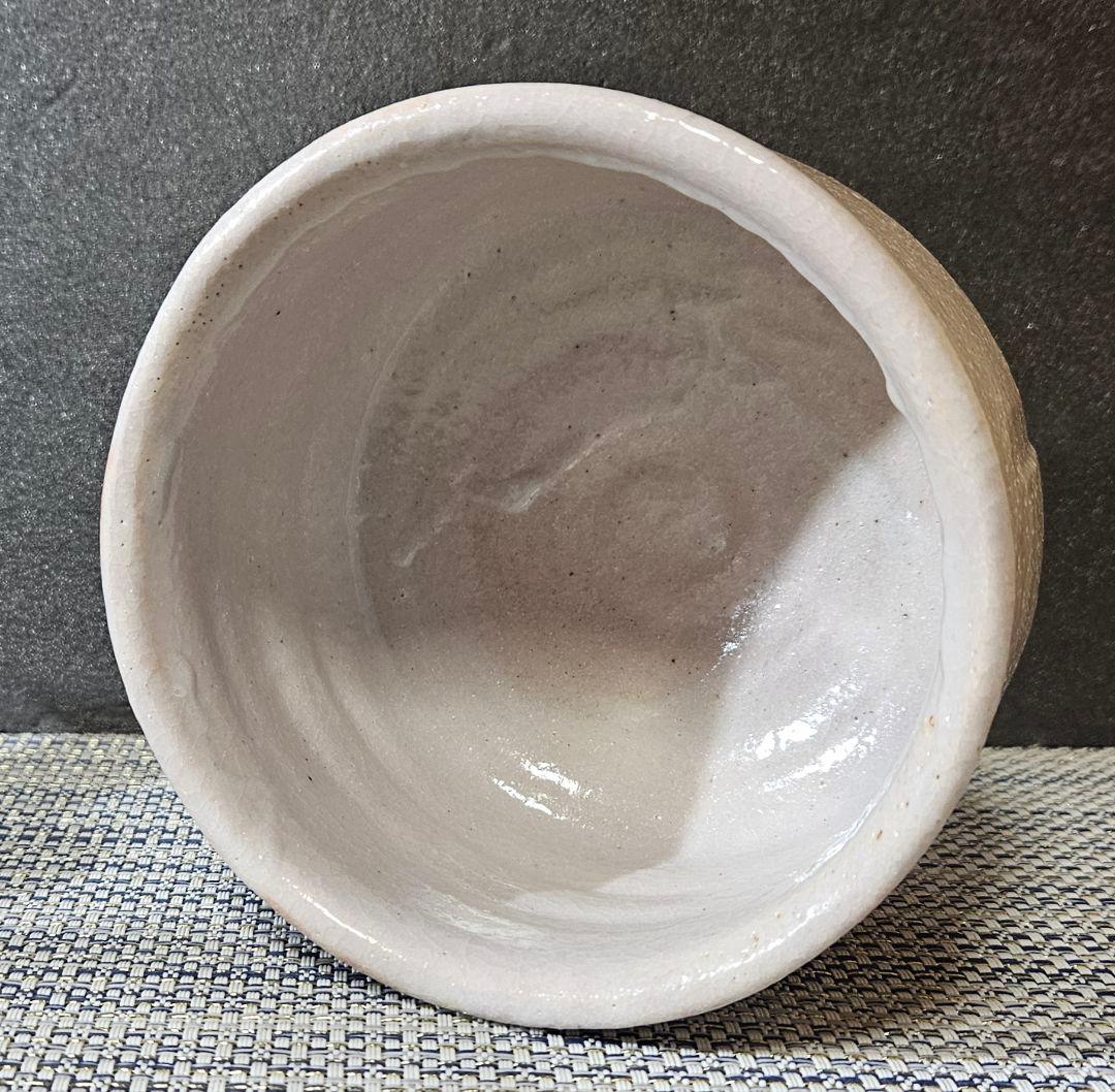 東急百貨店個展出品作　元環境庁長官　桜井 新 作　志野茶碗　洗心　販売価格20万