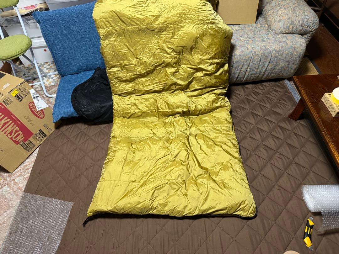 ナンガ オリジナル オーロラライト 封筒型 800DX COYOTE ブラック