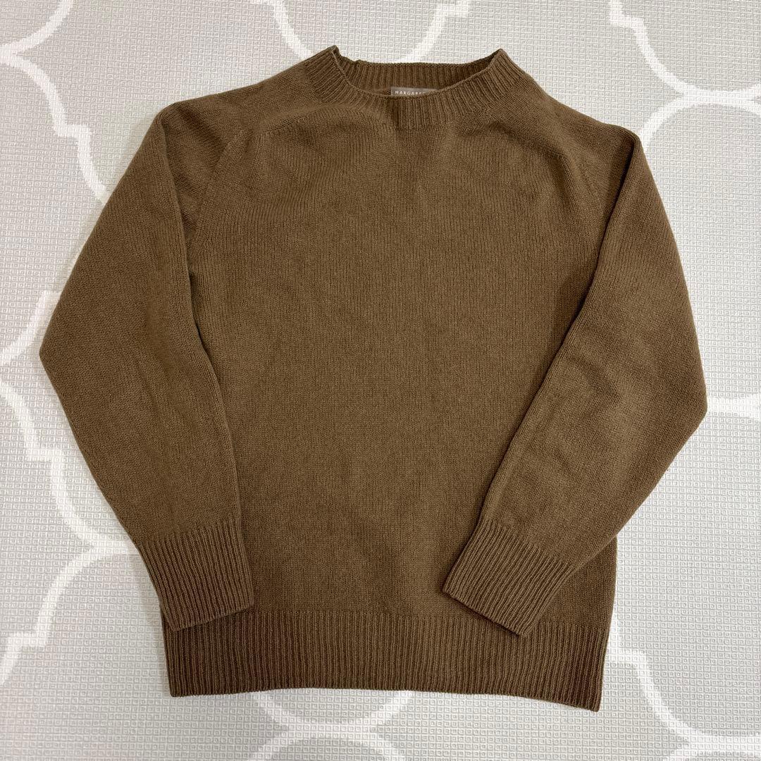 スコットランド製 MARGARET HOWELL カシミヤ クルーネックニット