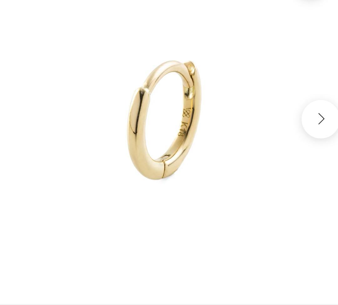 片耳K18 Manhattan フープピアス XSサイズ