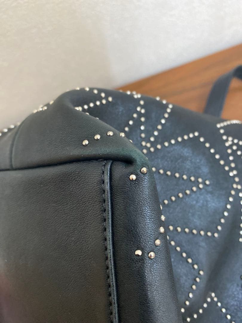 ジミーチュウ　ソフィアM スタッズ　スター　黒革製