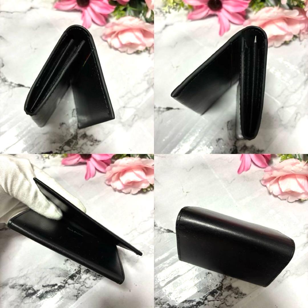 【未使用品】ポールスミス 名刺入れ カードケース フォールデッドエッジ ブラック