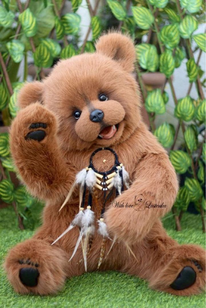 【お値下げ可能】海外作家様作　アートドール　大きなテディベア