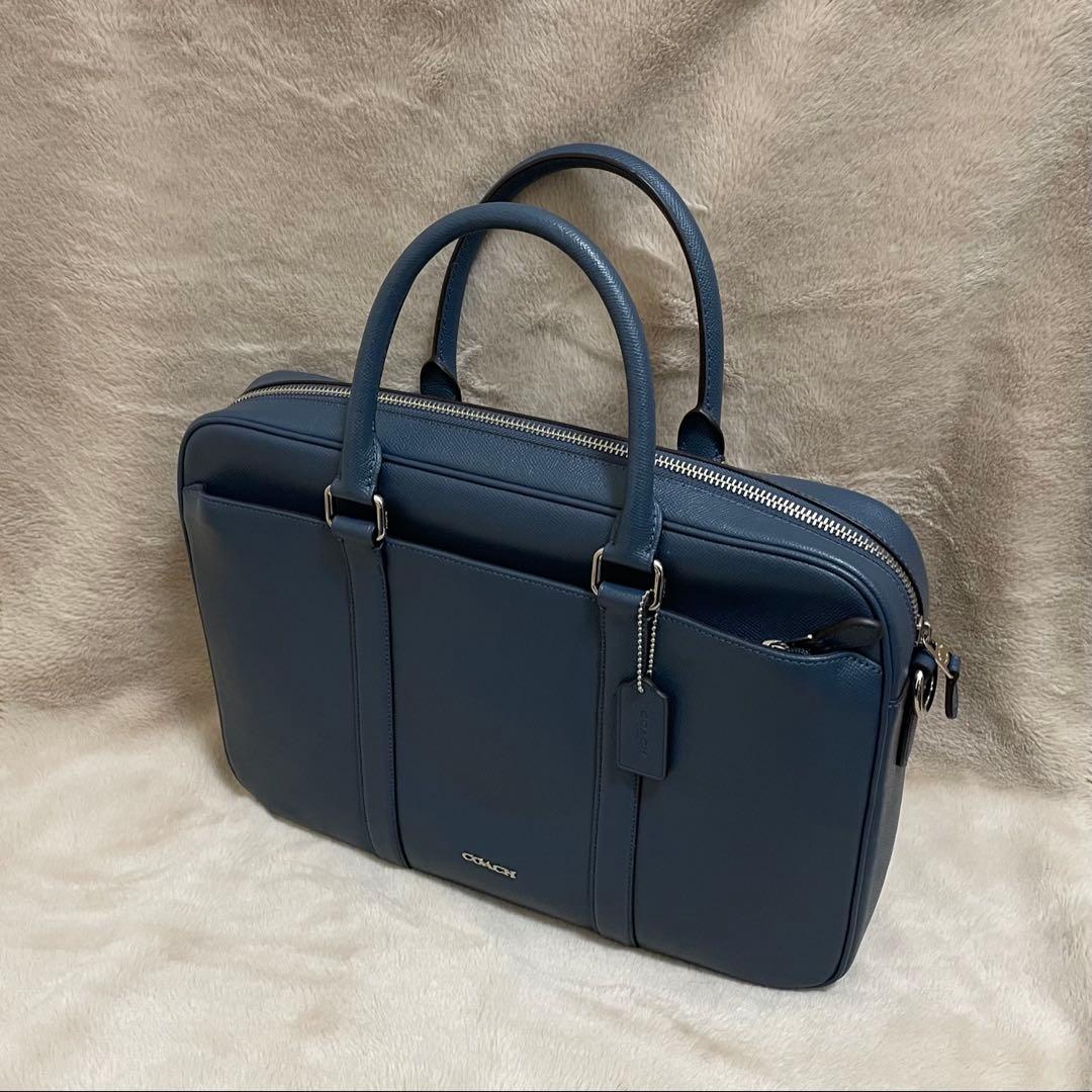 【未使用品】COACH ネイビー ビジネスバッグ