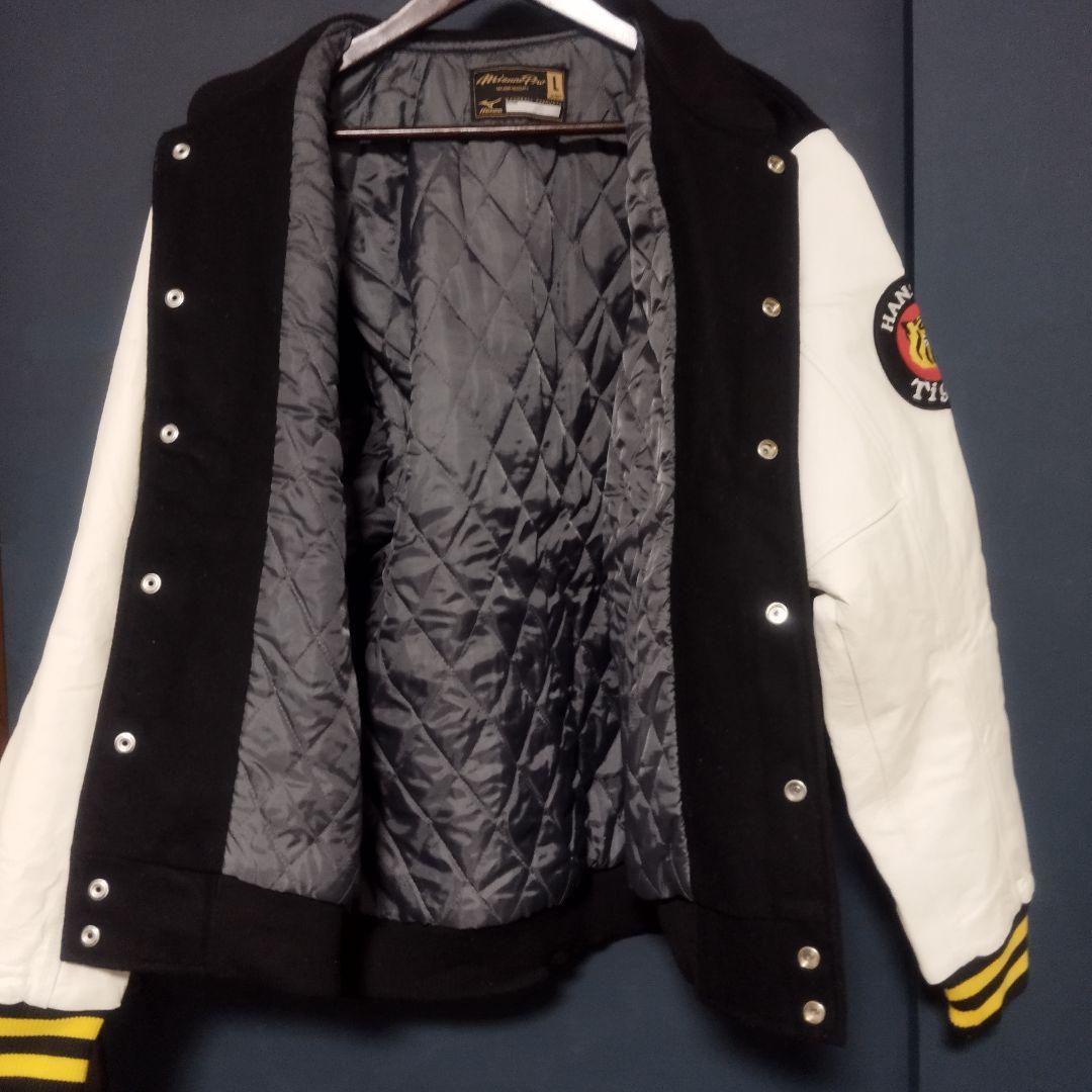 阪神タイガース MIZUNOプロ スタジャン　ダイヤモンドプラス　袖レザー　L