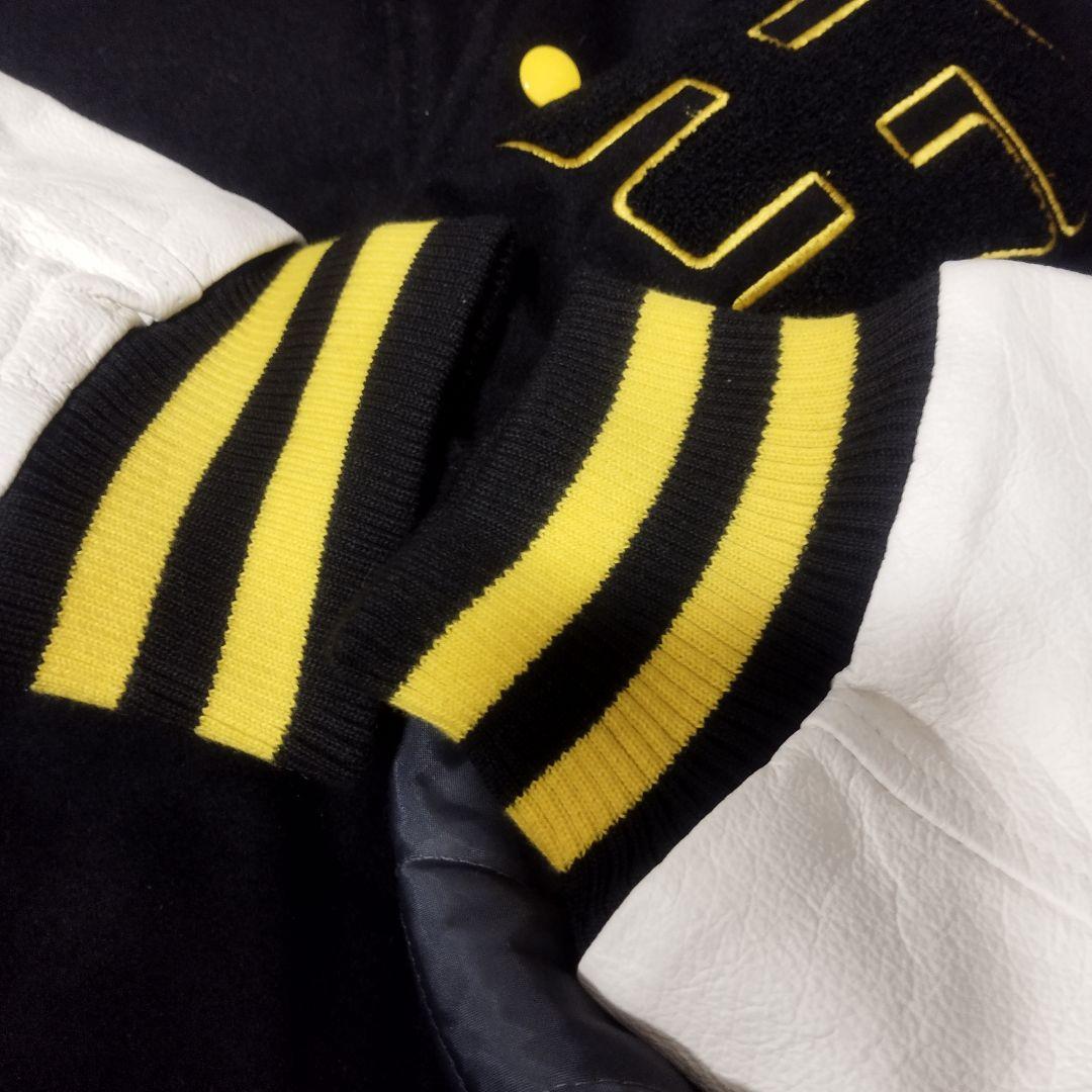 阪神タイガース MIZUNOプロ スタジャン　ダイヤモンドプラス　袖レザー　L