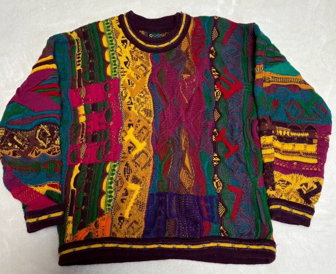 COOGI クージー 3Dニット 90s ビンテージ マルチカラー セーター
