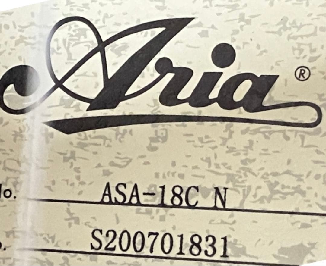 ★最終値下げ★【美品】アリア　ミニギター ASA-18C N ソフトケース付