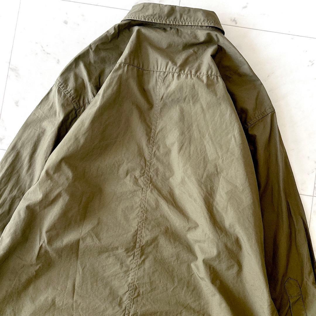 美品 ドゥーズィエムクラス オーバーサイズ ミリタリー シャツ カーキ長袖