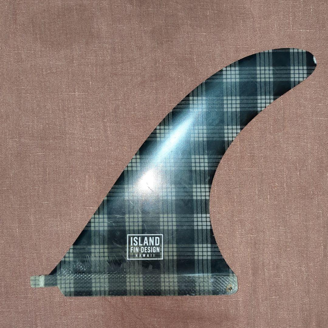 9.5インチ　 FIN DESIGN サーフボードフィン チェック柄