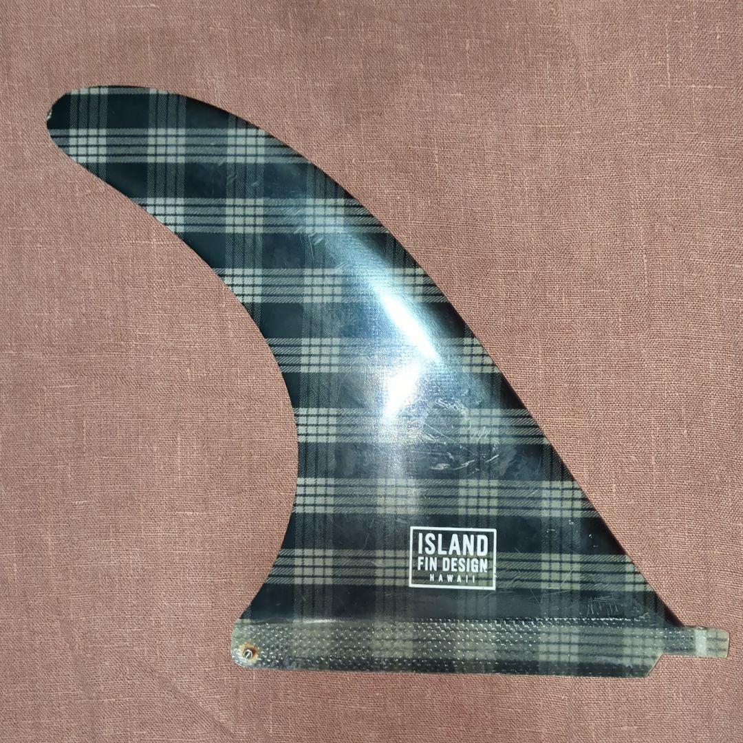 9.5インチ　 FIN DESIGN サーフボードフィン チェック柄