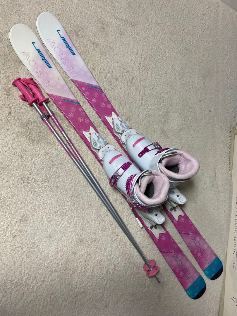 elan 130cm ブーツ23.5cm ストック　90cmスキーセット