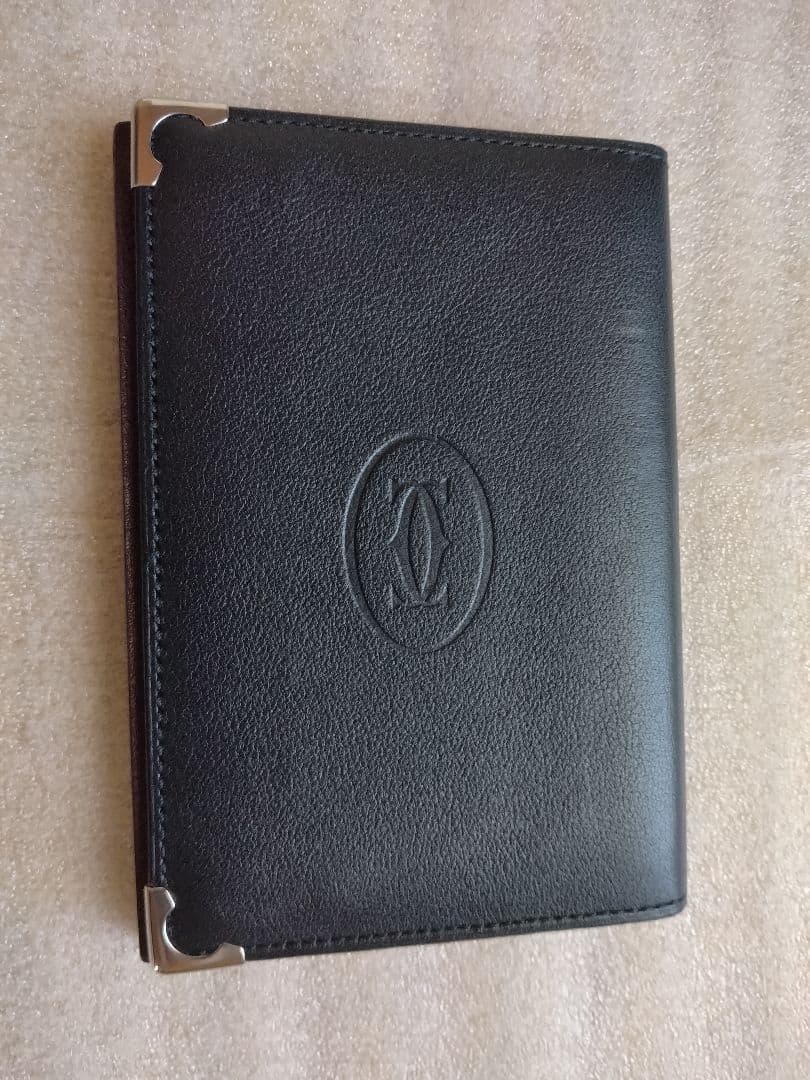 Cartierブラックレザー名刺入れ