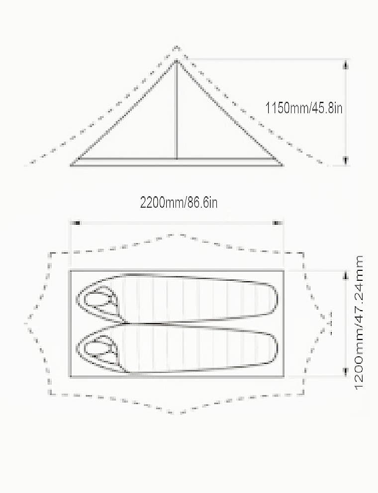 ウルトラライトKNOTGEAR 20D両面シリコンテント