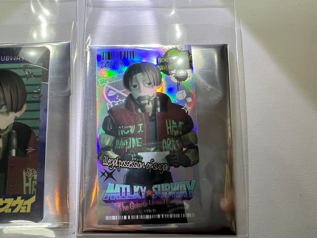 ミルキーサブウェイ カート　カード ステッカー　ブロマイド