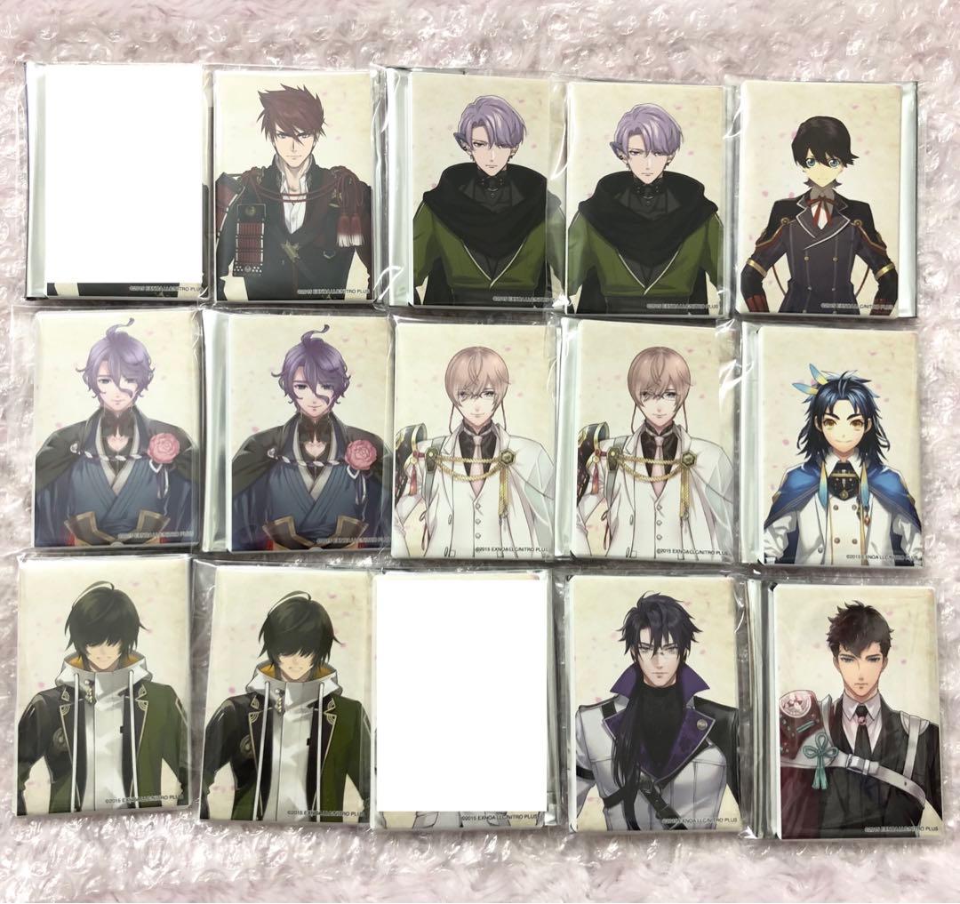 刀剣乱舞 スクエア缶バッジコレクション 跪坐