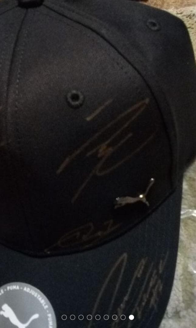 6人カーレーサーサイン入り帽子激レア本物保証