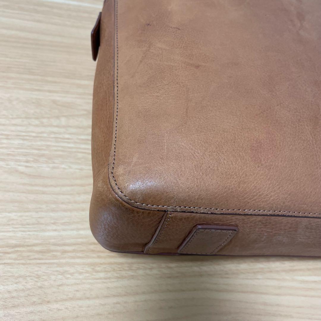 ダンヒル　ビジネスバッグ　ブリーフケース　キャメル　レザー　L3J381T