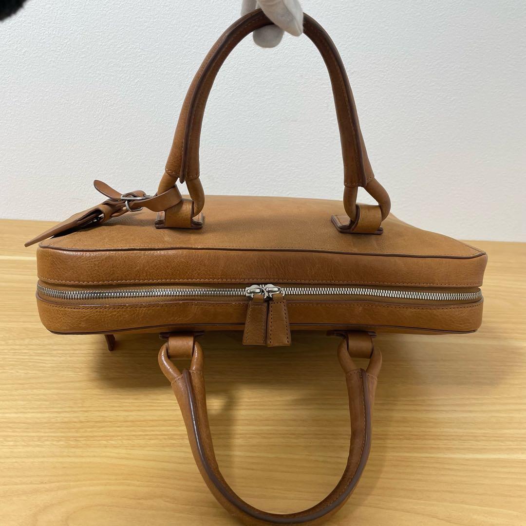 ダンヒル　ビジネスバッグ　ブリーフケース　キャメル　レザー　L3J381T