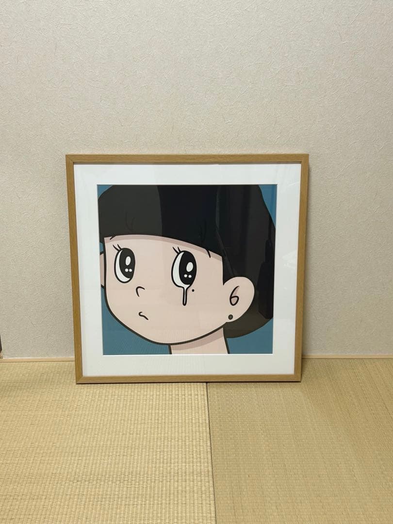 ハシヅメユウヤ　「eyewater」 直筆サイン入り 額装 現代アート