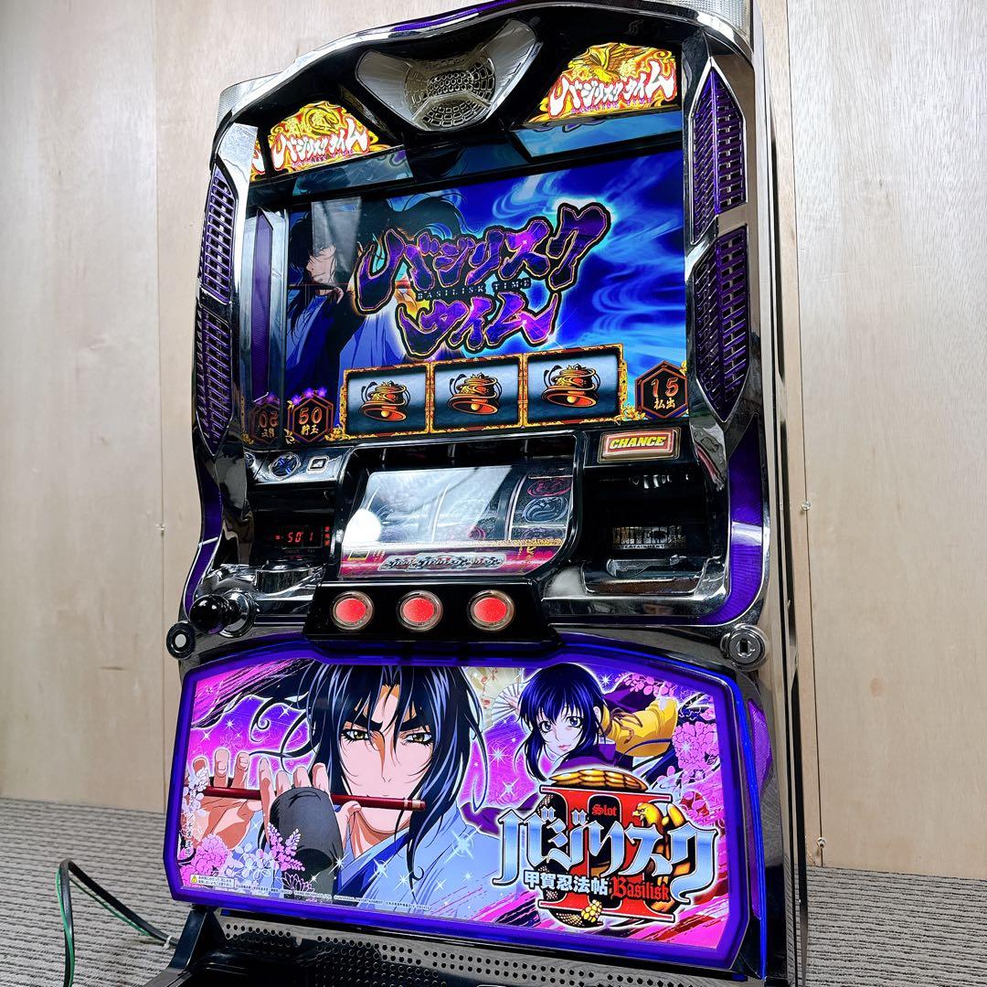 パチスロ実機 バジリスク甲賀忍法帖2 不要 無段階音量 100V 送料無料