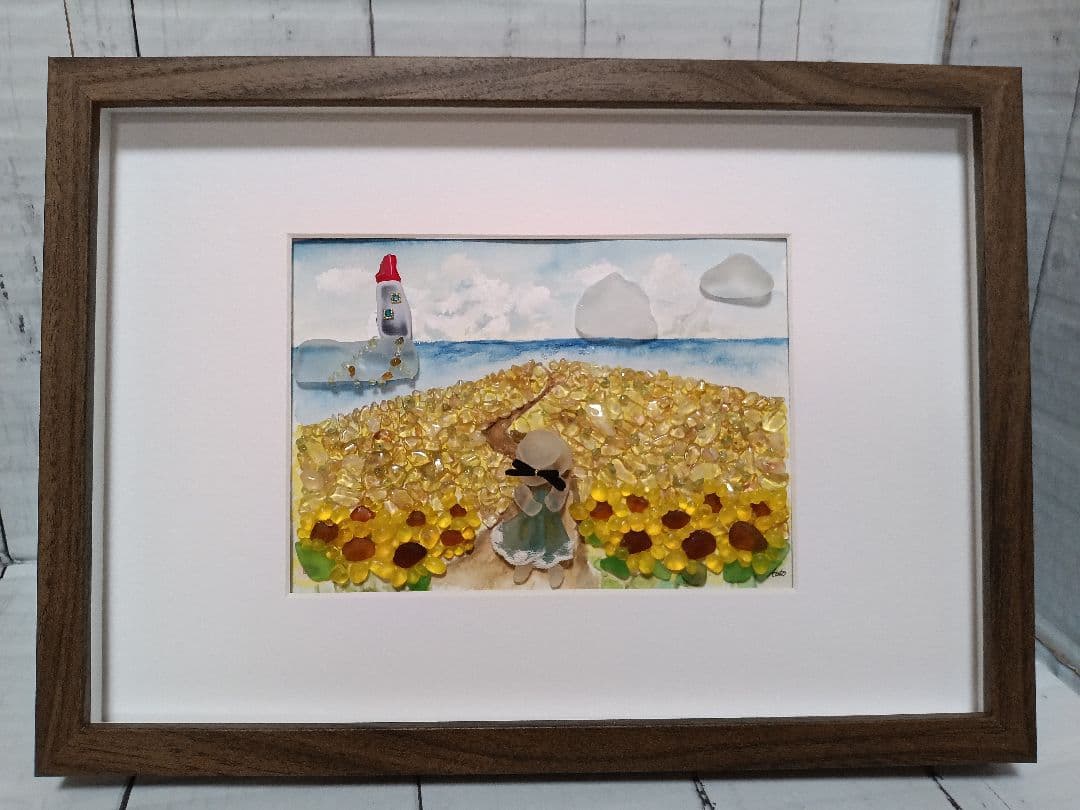 シーグラスアート　み〜様　ご確認用　3点