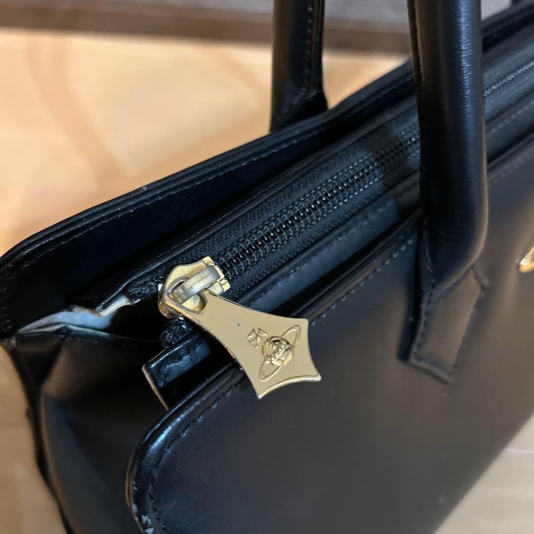 希少　廃盤　viviennewestwood ブラックレザー ハンドバッグ