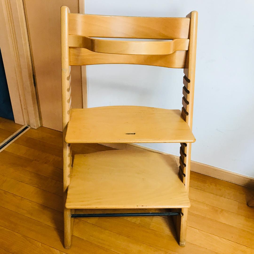 ２台　ストッケトリップトラップ　旧型　ベビーチェア　ハイチェア　シリアル無し