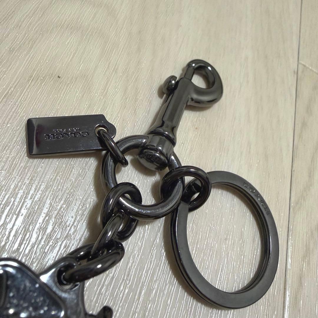 COACH コーチ レキシー 恐竜 グリッター ラメ キーホルダーバッグチャーム