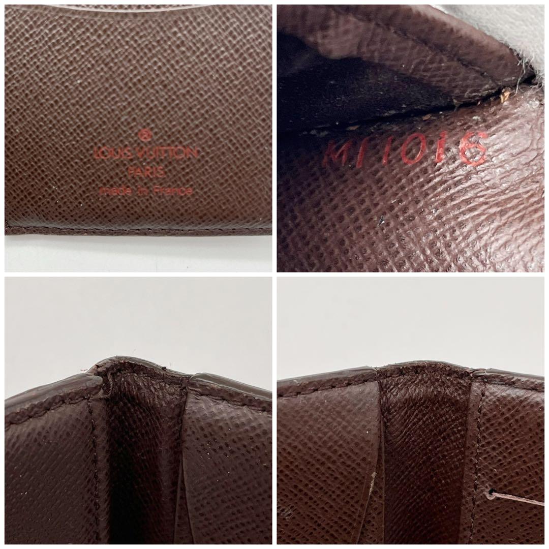 ルイヴィトン オーガナイザードゥポッシュ ダミエエベヌ　名刺入れ　ブラウン