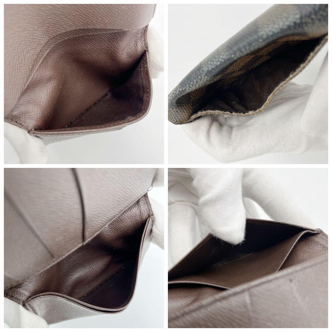 ルイヴィトン オーガナイザードゥポッシュ ダミエエベヌ　名刺入れ　ブラウン