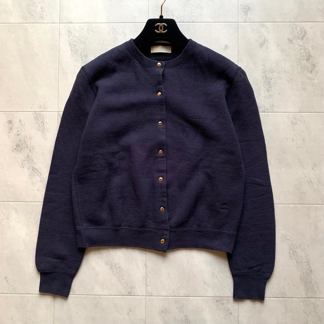 2021年♡ドゥロワー ツリ裏毛 フロントスナップ カーディガン ロゴ刺繍 1